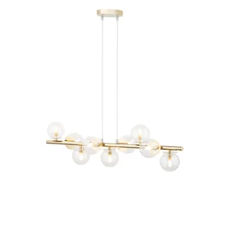 SIGMA 40801 AVOLA lampa wisząca 9 złoty/transparentny