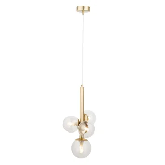 SIGMA 40856 PERLA LUX 4 lamap wisząca transparentny