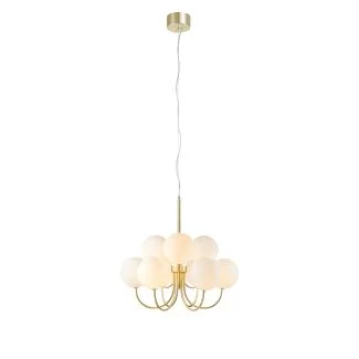MARKSLOJD 107994 BIANCO lampa wisząca 9L Gold/Biała