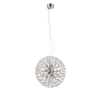 MARKSLOJD 108101 BOLID lampa wisząca 9L Chrom/Przezroczysty