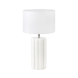 MARKSLOJD 108220 COLUMN lampa stołowa 1L White/White