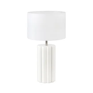 MARKSLOJD 108220 COLUMN lampa stołowa 1L White/White