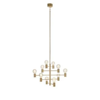 MARKSLOJD 108117 PARIS lampa wisząca 10L Ciemny Mosiądz