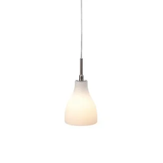 MARKSLOJD 104649 VEN lampa wisząca 1L 12cm Matowe Opalizowane/Stal