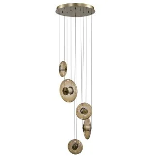 AZZARDO AZ6886 ANDORA LAMPA WISZĄCA 5 3-STEP DIMM AMBER