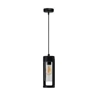AZZARDO AZ6829 LANTERN PENDANT E27 IP54 BK