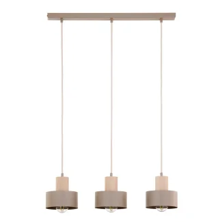 SIGMA 41872 RIF wood 3 lampa wisząca ciepły beż/drewno naturalne