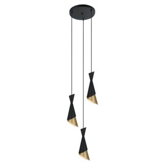 ITALUX Malia PND-85949-3 BK+GD