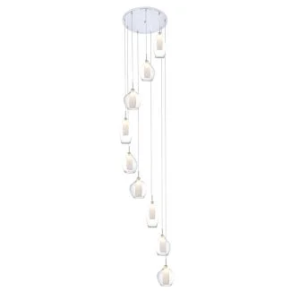 AZZARDO AZ3102 AMBER MILANO 9 CLEAR DECORATIVE LAMP