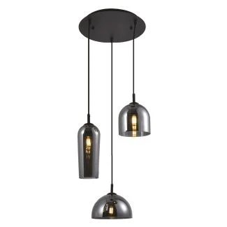 AZZARDO AZ3336 BLANCA 3 SMOKY DECORATIVE LAMP