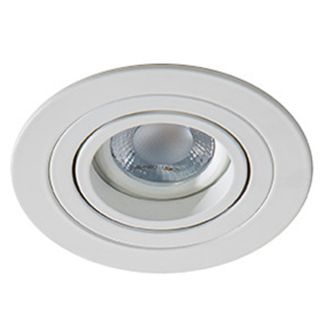 AZZARDO AZ2430 CARO ROUND WHITE TECHNICAL LAMP