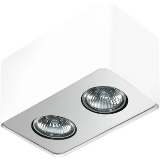 AZZARDO AZ1386 NINO 2 WHITE / ALUMINUM TECHNICAL LAMP