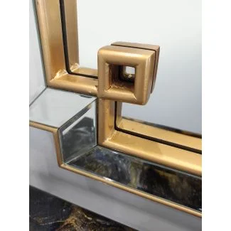 Artehome AHM17014 Lustro prostokątne w klasycznej lustrzanej ramie Livorno 80/120 cm