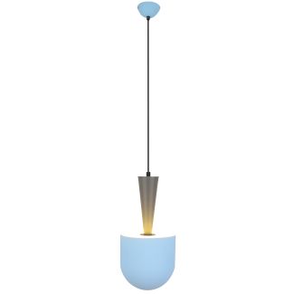 CANDELLUX 50101167 LAMPA WISZĄCA VISBY 1 NIEBIESKI SZARY