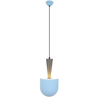 CANDELLUX 50101167 LAMPA WISZĄCA VISBY 1 NIEBIESKI SZARY