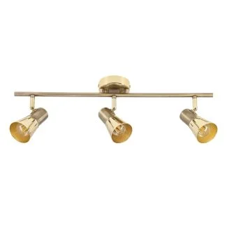 CANDELLUX 93-94769 ARENA LISTWA 3*40W R50 E14 ZŁOTO PATYNA