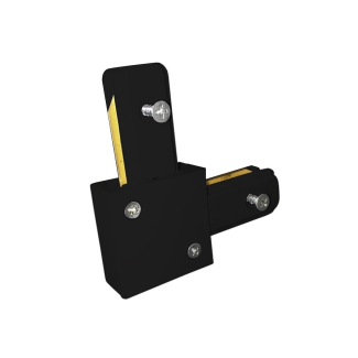 MILAGRO 3919 ŁĄCZNIK LAMPY TRACK LIGHT BLACK TYP L łącznik 1-fazowy