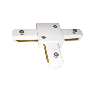 MILAGRO 3920 ŁĄCZNIK LAMPY TRACK LIGHT WHITE TYP T łącznik 1-fazowy