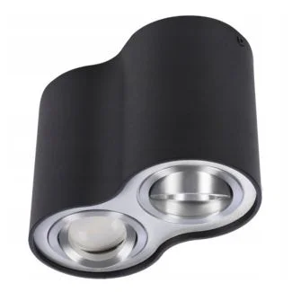AZZARDO GM4200-BK-ALU / AZ0782 Bross 2 (black/aluminium) Lampa sufitowa