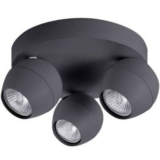 AZZARDO FH5783B3-3R-GR / AZ1255 Pera 3 round (sand grey) Spot