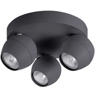 AZZARDO FH5783B3-3R-GR / AZ1255 Pera 3 round (sand grey) Spot
