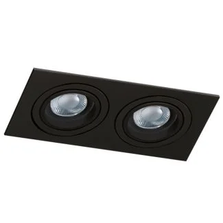 AZZARDO SN-6812S-BK / AZ2437 Caro 2 Square (black) Lampa wpuszczane