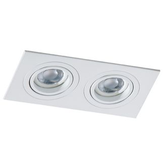 AZZARDO SN-6812S-WH / AZ2436 Caro 2 Square (white) Lampa wpuszczane