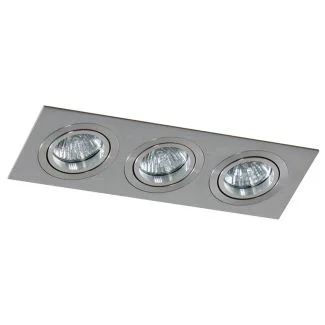 AZZARDO SN-6813S-ALU / AZ2441 Caro 3 Square (aluminium) Lampa wpuszczane