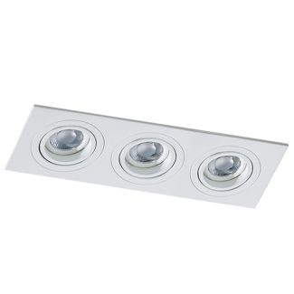 AZZARDO SN-6813S-WH / AZ2439 Caro 3 Square (white) Lampa wpuszczane