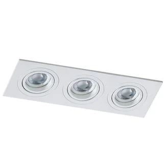 AZZARDO SN-6813S-WH / AZ2439 Caro 3 Square (white) Lampa wpuszczane
