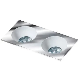 AZZARDO GM2203-CH / AZ1738 Hugo 2 downlight (chrome) reflector not included Lampa wpuszczane