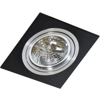 AZZARDO GM2101-BK-ALU / AZ0769 Siro 1 (black/aluminium) Lampa wpuszczane