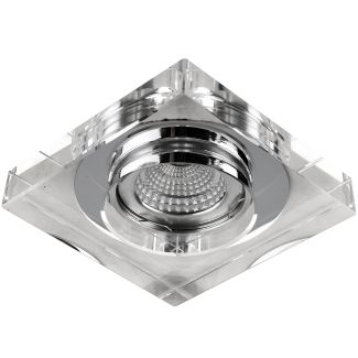 AZZARDO SC760SQ-A-CL / AZ1495 Vektor Square (clear glass) Oczko sufitowe