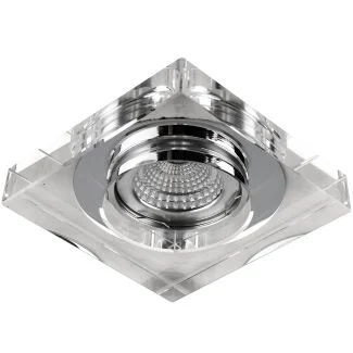 AZZARDO SC760SQ-A-CL / AZ1495 Vektor Square (clear glass) Oczko sufitowe