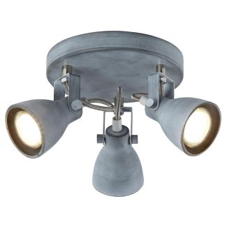 CANDELLUX 98-64325 ASH PLAFON 3X40W GU10 SZARY MAT