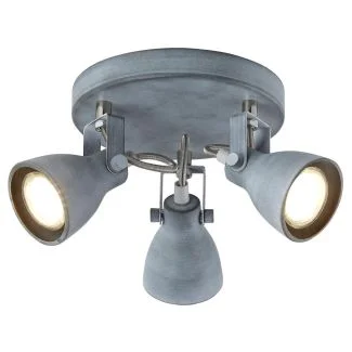 CANDELLUX 98-64325 ASH PLAFON 3X40W GU10 SZARY MAT