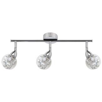 CANDELLUX 93-67647 BOLO LISTWA 3X6W LED SMD GŁÓWKA OKRĄGŁA 1E Z PRZEGUBEM KLOSZ WYMIENNY KD SYSTEM CHROM/BEZBARWNY