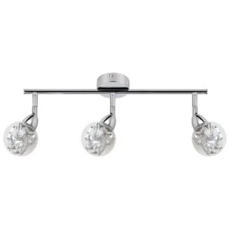 CANDELLUX 93-67647 BOLO LISTWA 3X6W LED SMD GŁÓWKA OKRĄGŁA 1E Z PRZEGUBEM KLOSZ WYMIENNY KD SYSTEM CHROM/BEZBARWNY