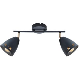 CANDELLUX 92-67166 COTY LISTWA 2X40W E14 CZARNY
