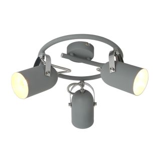 CANDELLUX 98-66497 GRAY SPIRALA 3X40W E14 SZARY