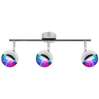 CANDELLUX 93-67777 PARTY LISTWA 3X3W LED RGB GŁÓWKA OKRĄGŁA 1E Z PRZEGUBEM KD SYSTEM CHROM
