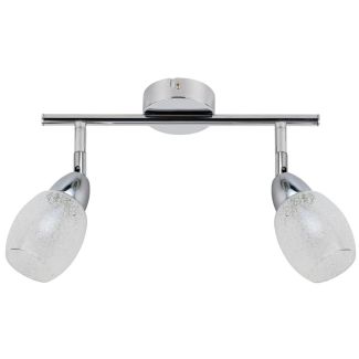 CANDELLUX 92-67579 RICO LISTWA 2X6W LED SMD GŁÓWKA OKRĄGŁA 1E Z PRZEGUBEM KD SYSTEM KLOSZ WYMIENNY CHROM/BEZBARWNY