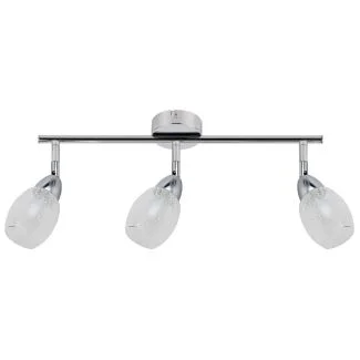 CANDELLUX 93-67630 RICO LISTWA 3X6W LED SMD GŁÓWKA OKRĄGŁA 1E Z PRZEGUBEM KD SYSTEM KLOSZ WYMIENNY CHROM/BEZBARWNY