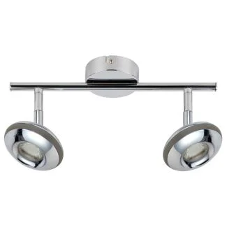 CANDELLUX 92-67562 SKIPPER LISTWA 2X6W LED COB GŁÓWKA OKRĄGŁA 1E Z PRZEGUBEM KD SYSTEM CHROM