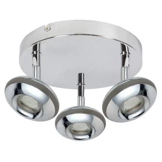CANDELLUX 98-67685 SKIPPER PLAFON 3X6W LED COB GŁÓWKA OKRĄGŁA 1E Z PRZEGUBEM KD SYSTEM CHROM