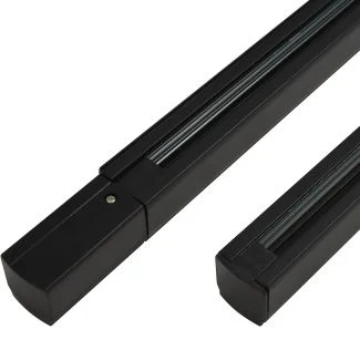 AZZARDO AZ2987 Track set 1m + End power + End Cap (black) szyna zasilanie zaślepka 3-fazowy