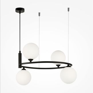 MAYTONI MOD013PL-04B Modern Ring Pendant Lamp Black