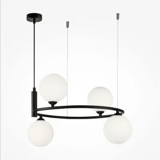 MAYTONI MOD013PL-04B Modern Ring Pendant Lamp Black