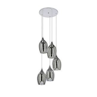 CANDELLUX 35-60198 MARINA LAMPA WISZĄCA TALERZ 5X60W E27 CHROM