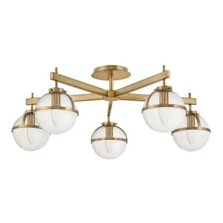 ELSTEAD HK-HOLLIS-5-C-HB Półplafon Hollis - 5 źródeł światła - Stary mosiądz